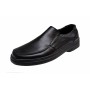 Pantofi barbati casual din piele naturala, marimi pana la 47, cu elastic, pe calapod lat, GKR10N
